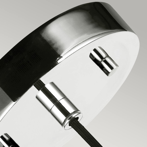 Lampa wisząca polerowany nikiel Rubin 1xG9x3W wym: 457,2x11,1x11,1 cm Feiss