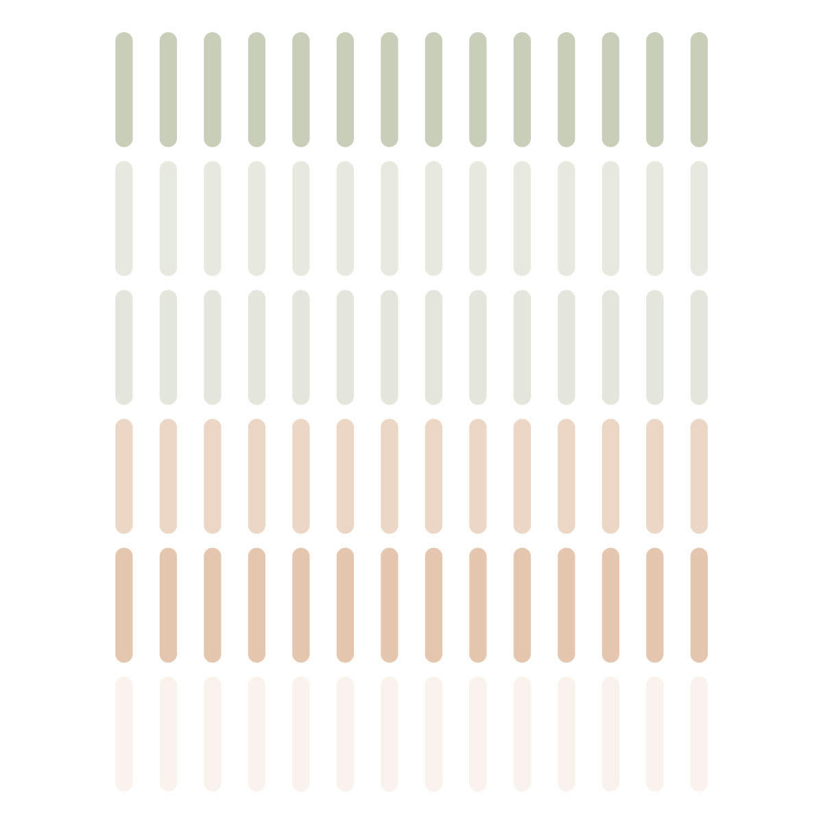 CONFETTI - Stickers muraux en vinyle confettis vert et beige