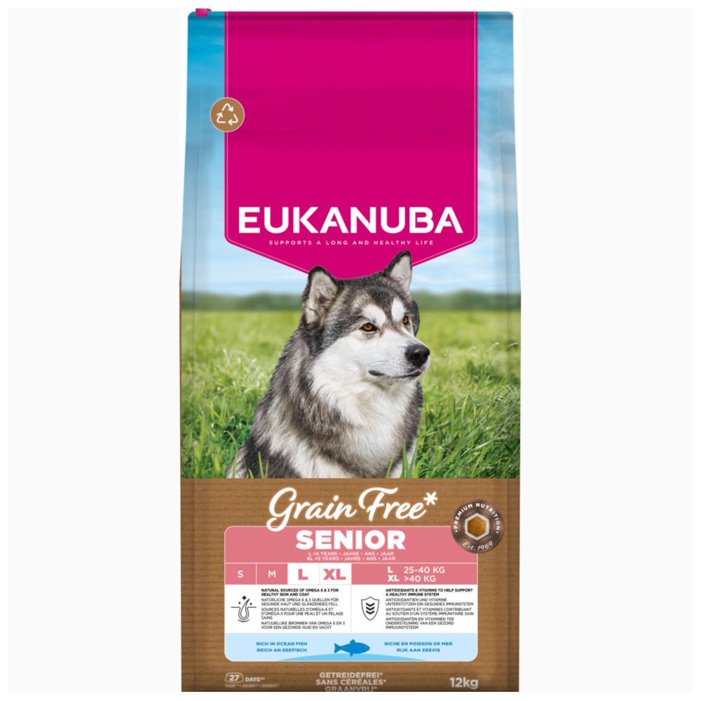 Eukanuba Grain Free Senior Large & Giant with Ocean Fish