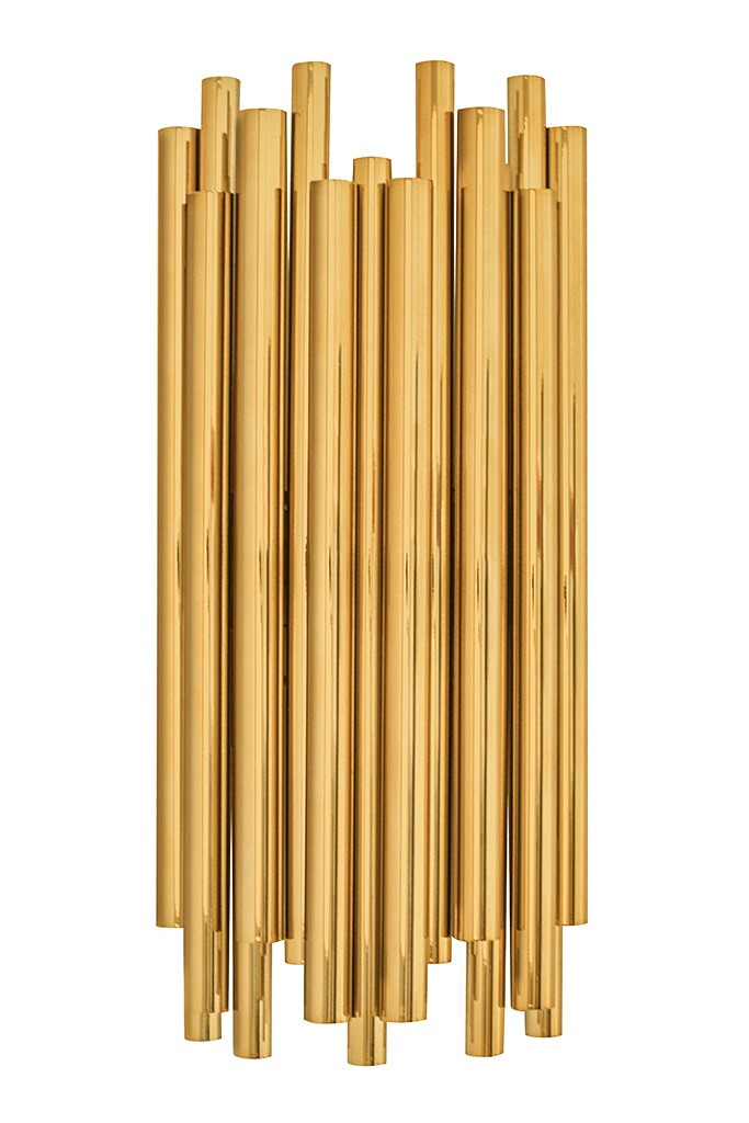 MOOSEE lampa ścienna TUBO złota