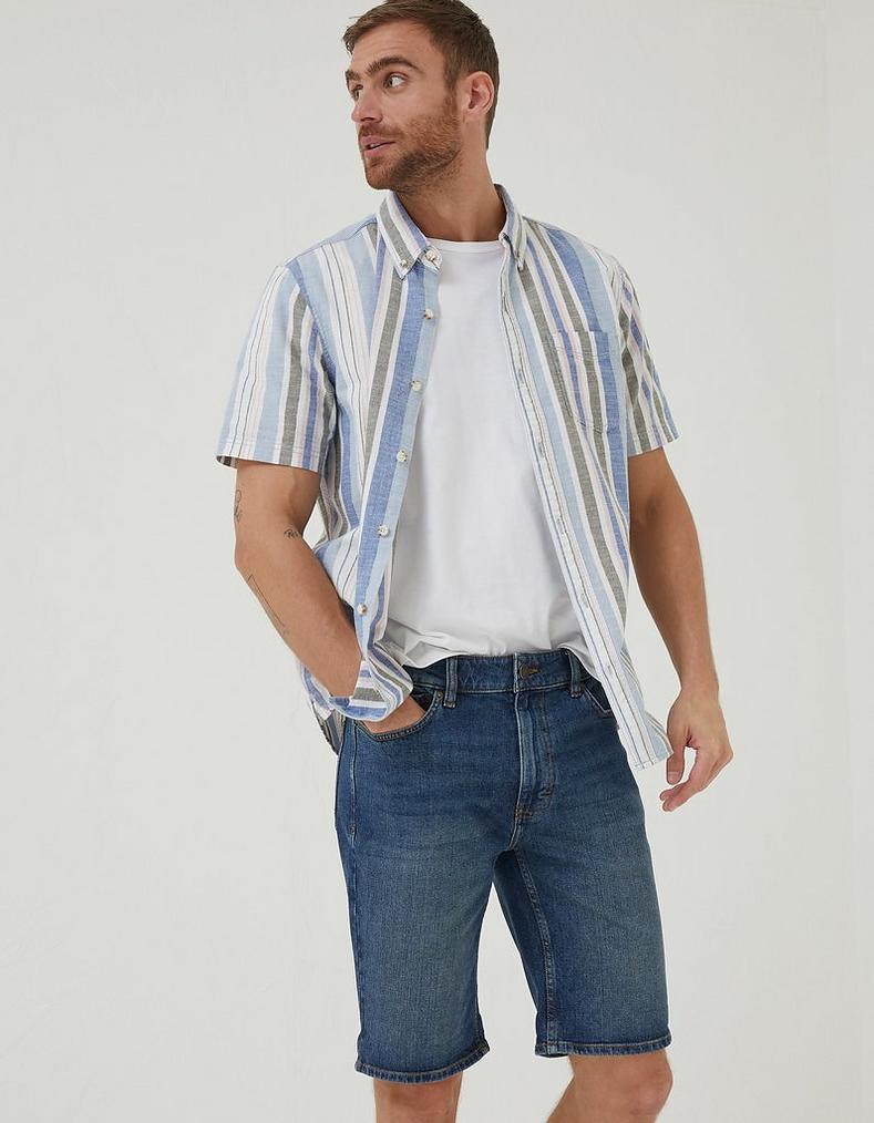 Denim Mid Vintage Wash Shorts