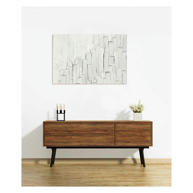 BIANCA - Tableau en verre acrylique 90x60 cm