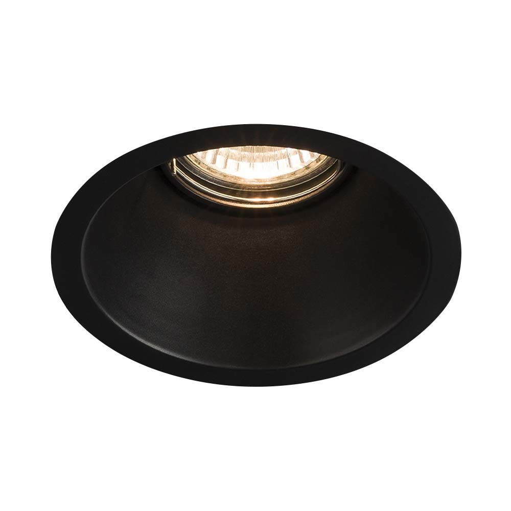 Oprawa wpuszczana oczko okrągła czarna 11cm KAMI 1xGU10x10W IP20 Shilo