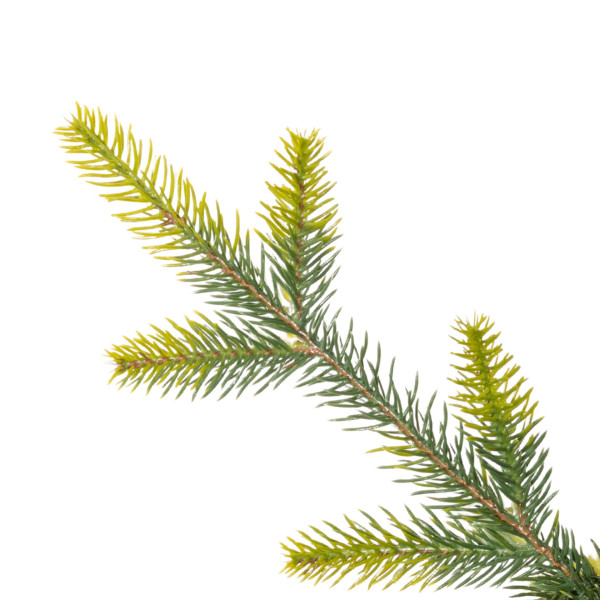 Sztuczna choinka na pniu 150 cm świerk naturalny ze stojakiem nowoczesny