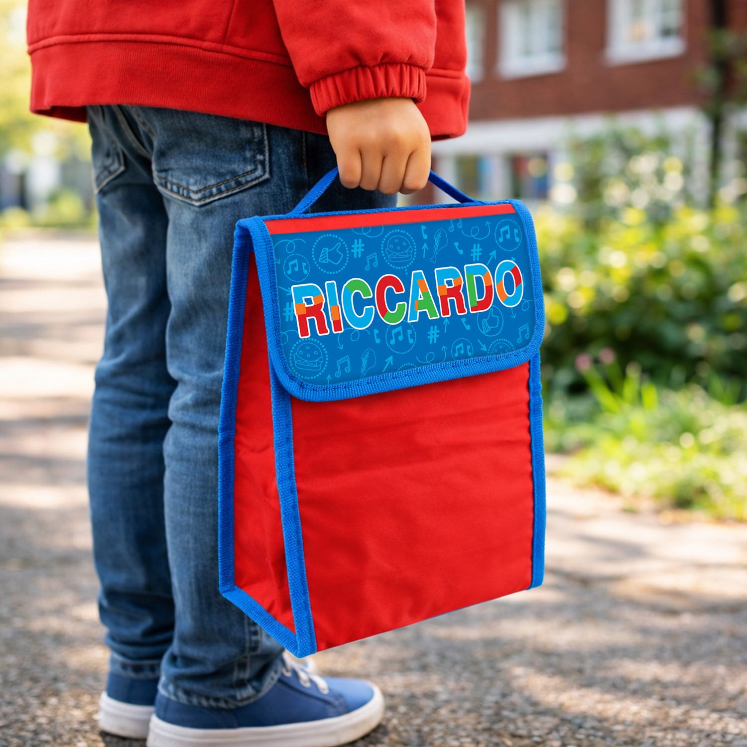 Zainetto bambino porta merenda nome Riccardo