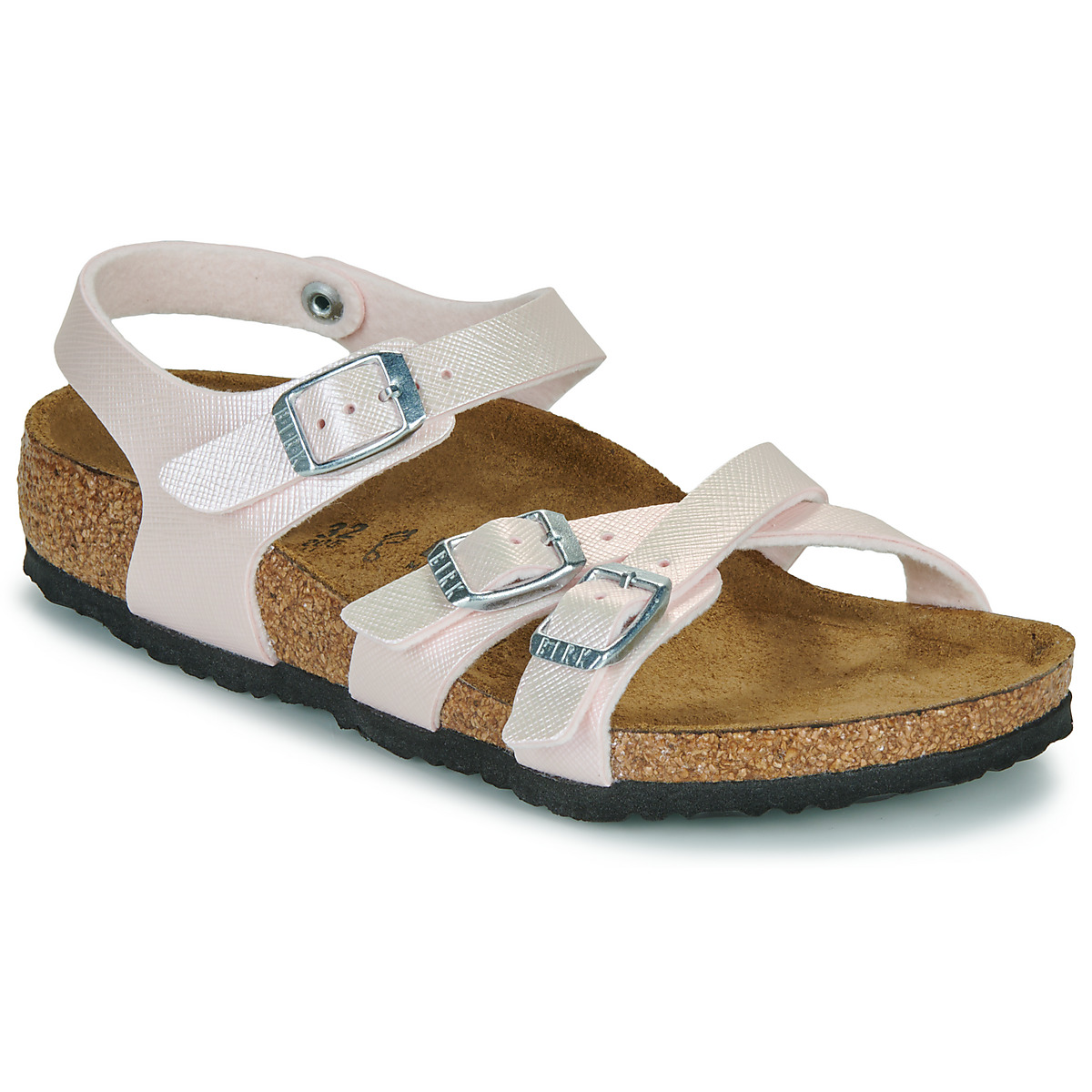 BIRKENSTOCK - Kumba Kids Saffiano Iridescent LightRose - Pink