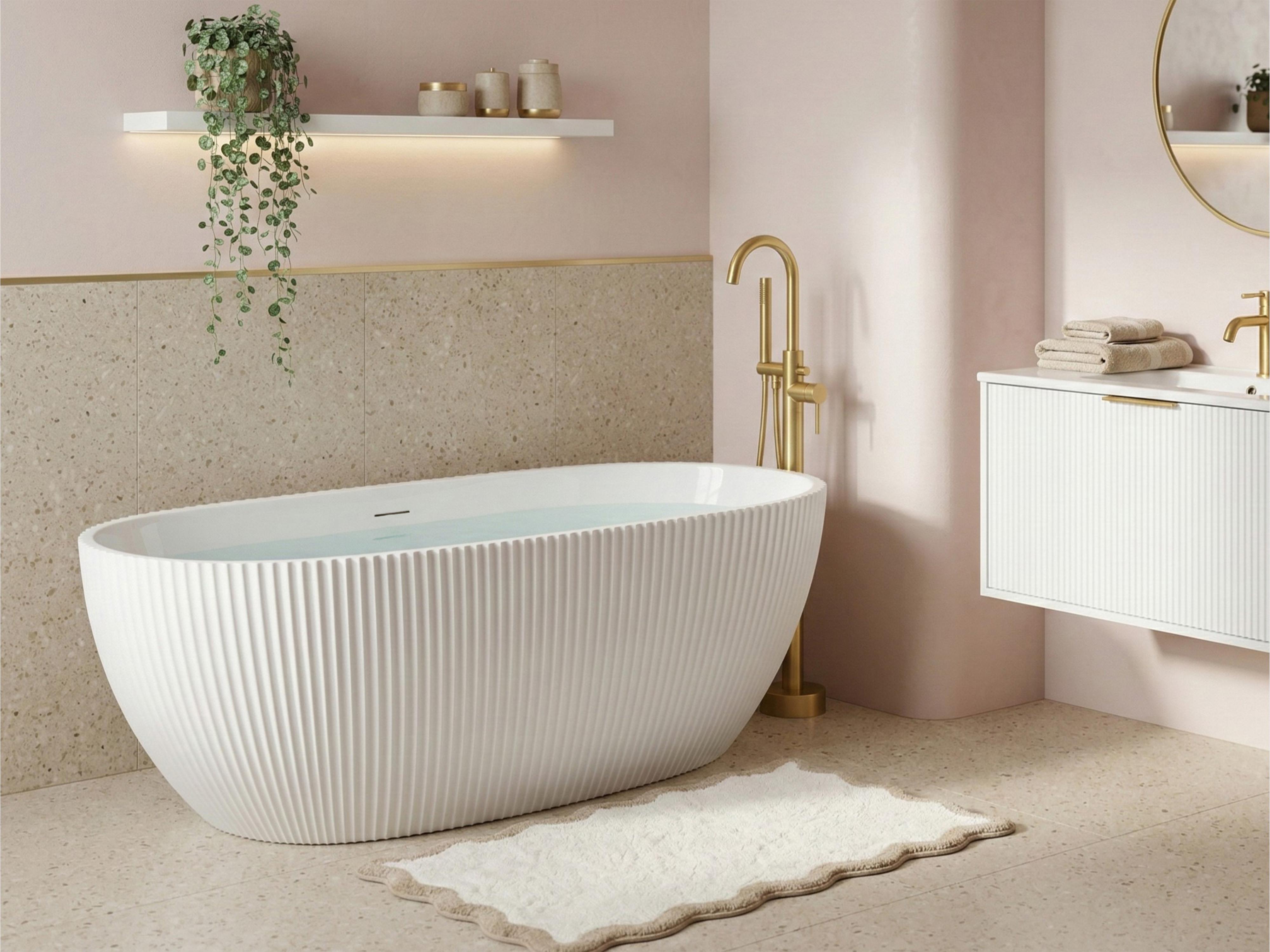 Freestanding Bathtub JUTAI 1700 x 810 mm White
