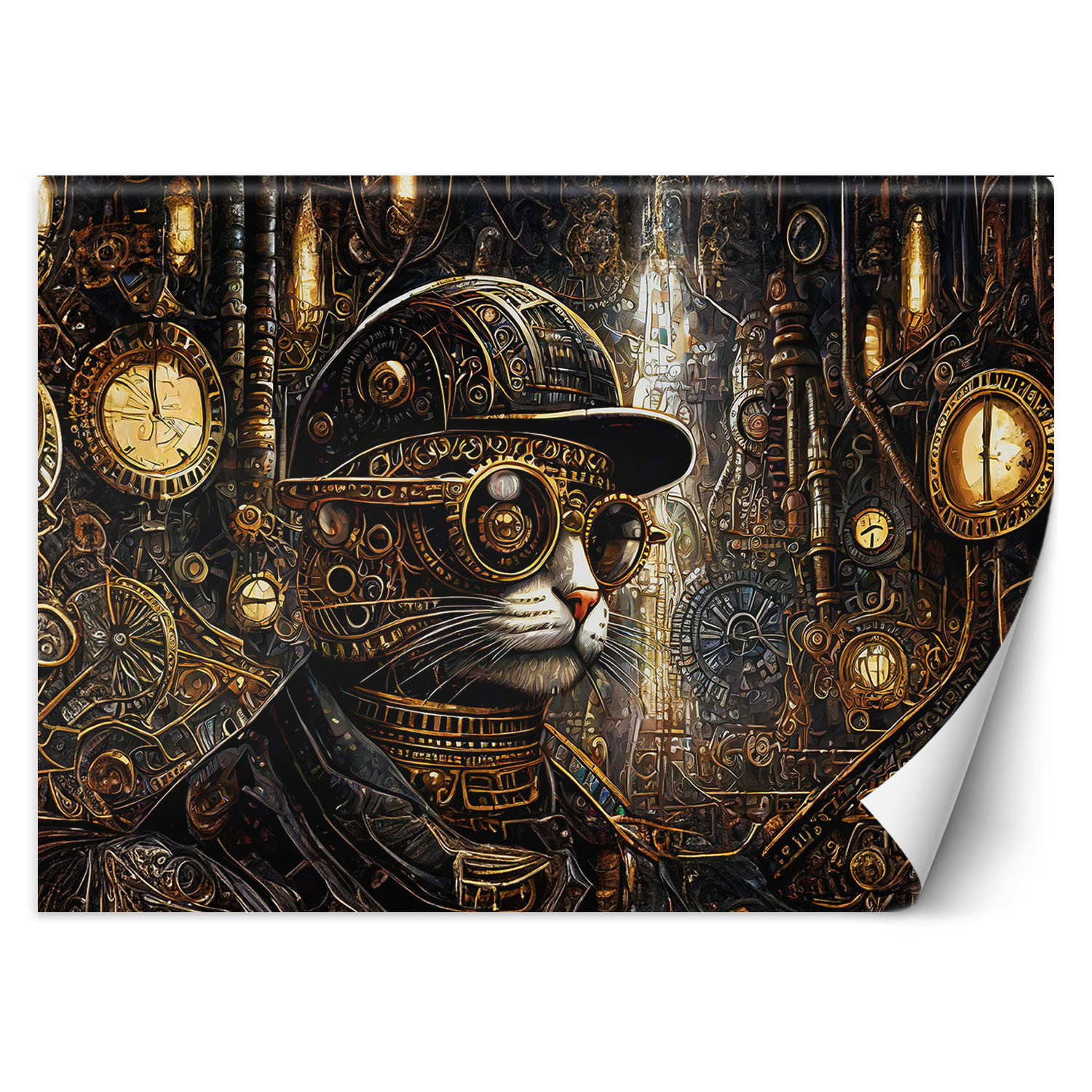Feeby Fototapeta Kot Steampunk