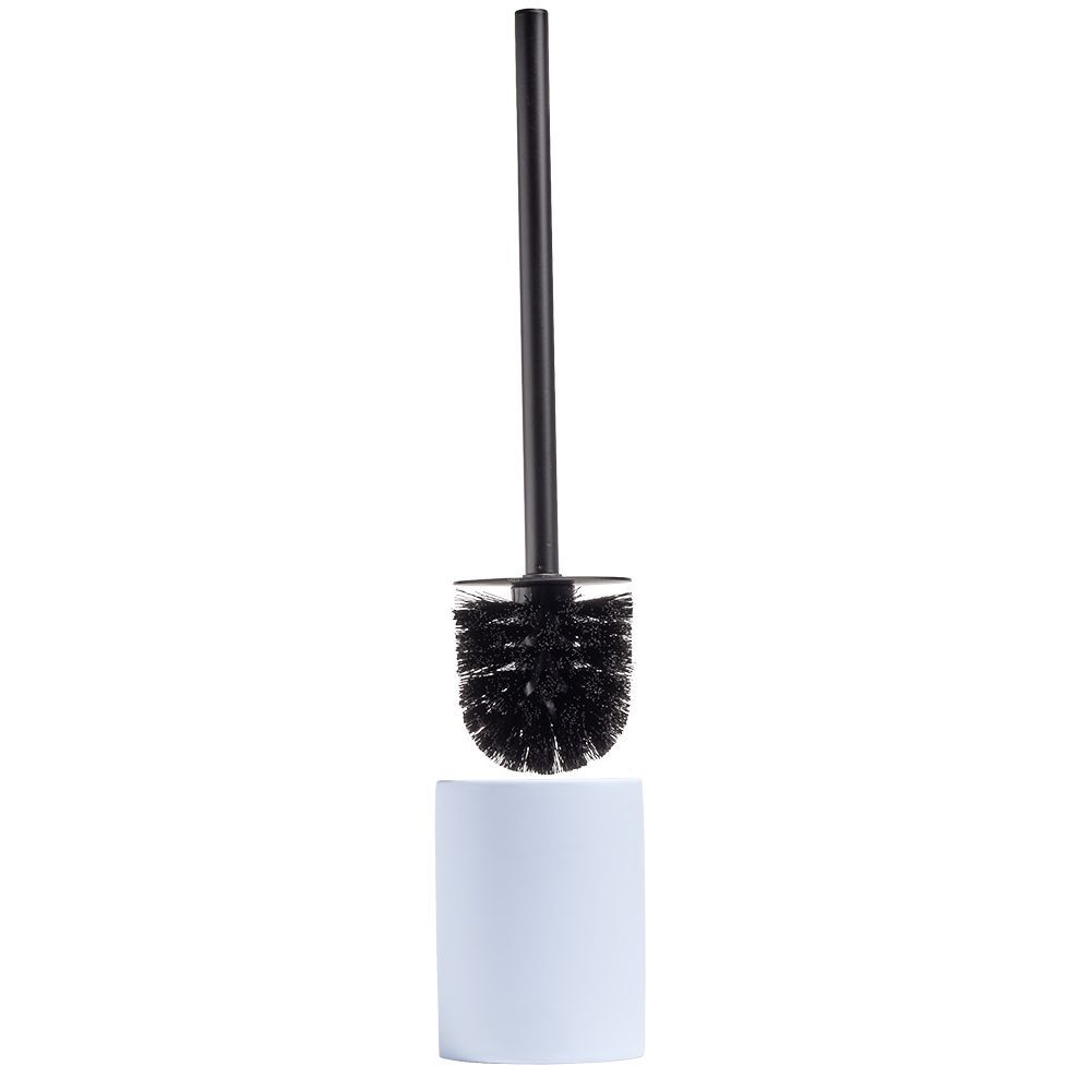 Brosse WC socle rond grès bleu clair Ø9,2xH36cm