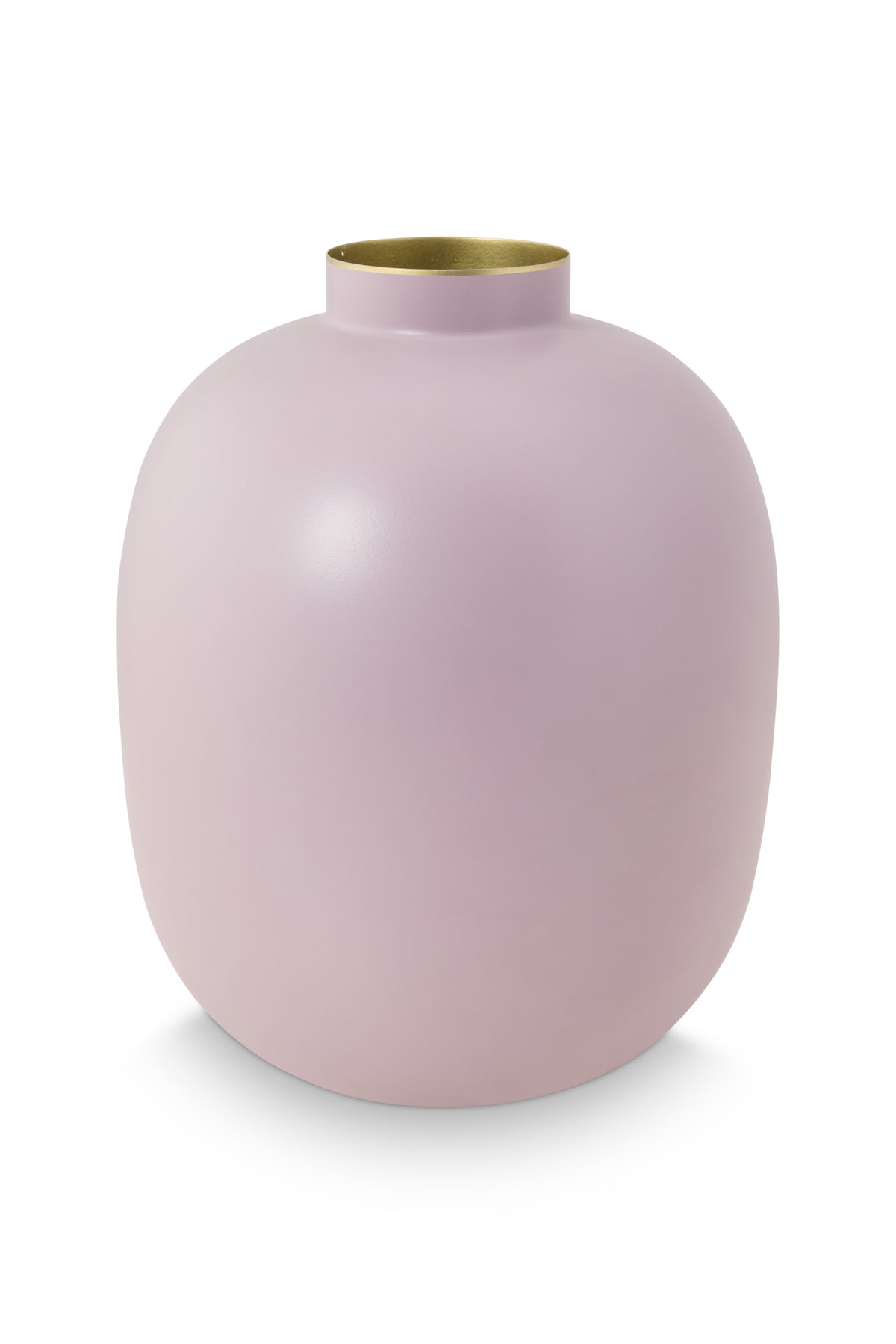 Pip Studio Bloemenvaas - Ronde Vorm - Lila - Metaal - 32 cm