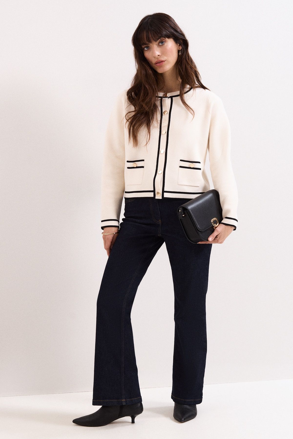 Phase Eight Lola Button-Front Knit Cardigan