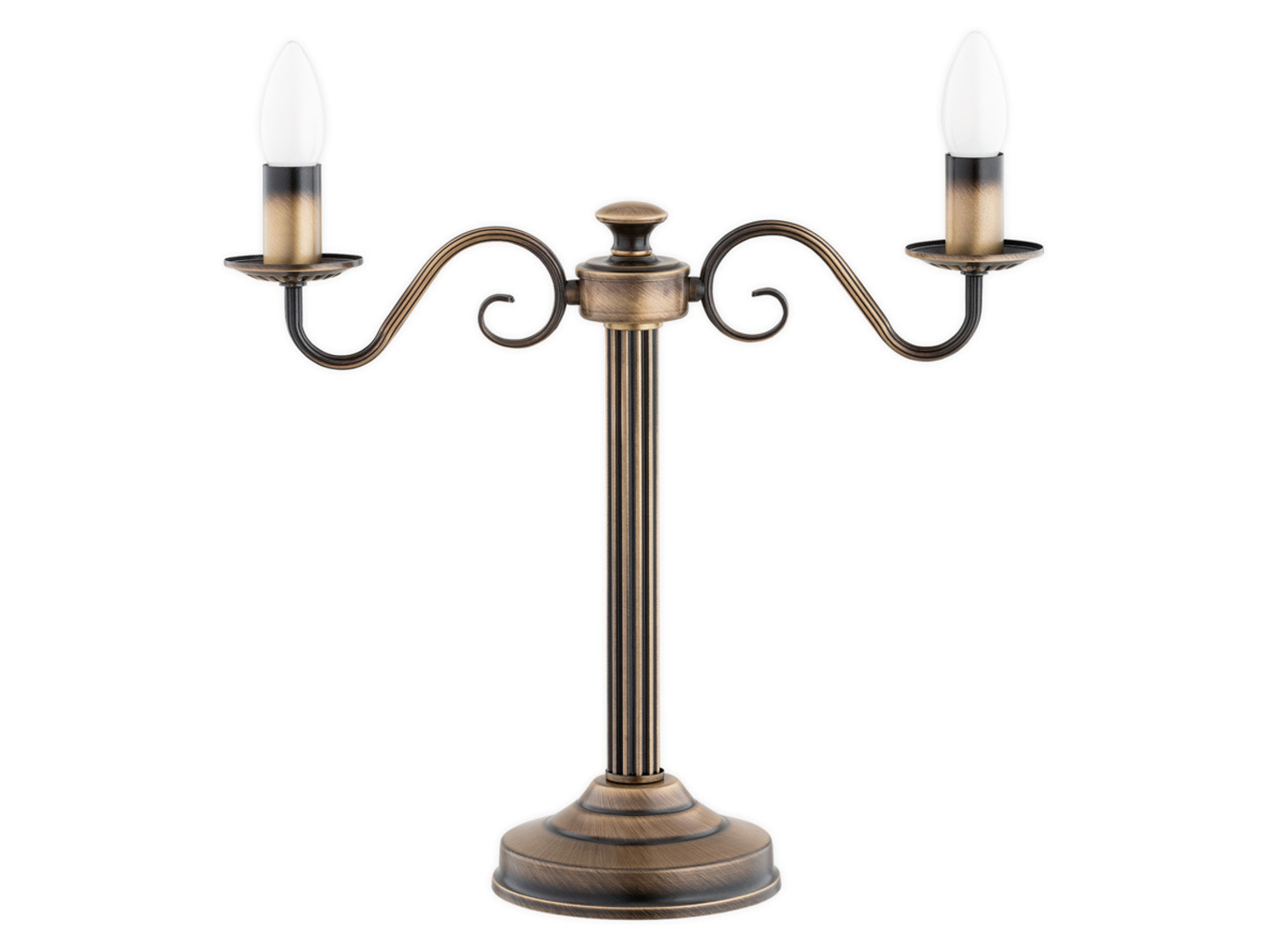 Lampa stołowa Velita 2-punktowa stalowa patynowa
