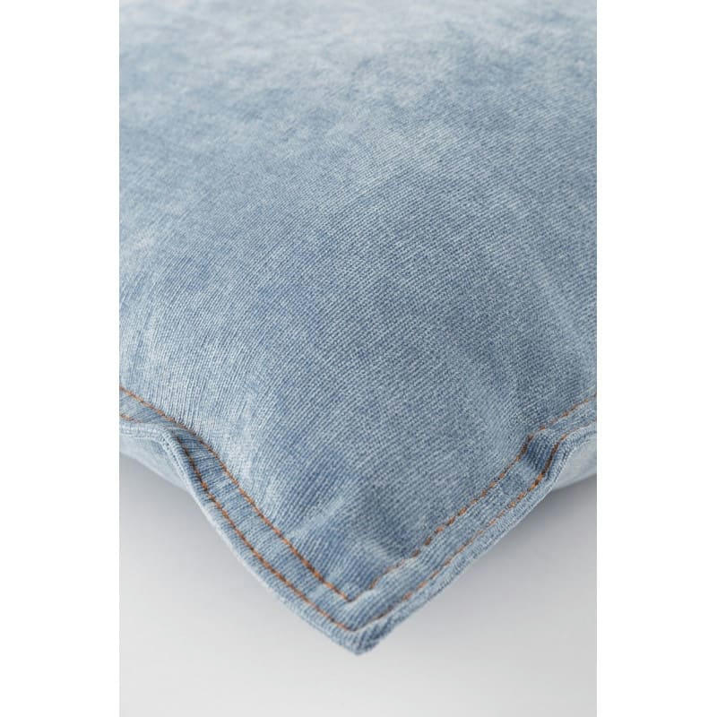 JUSTIN - Coussin en tissu bleu