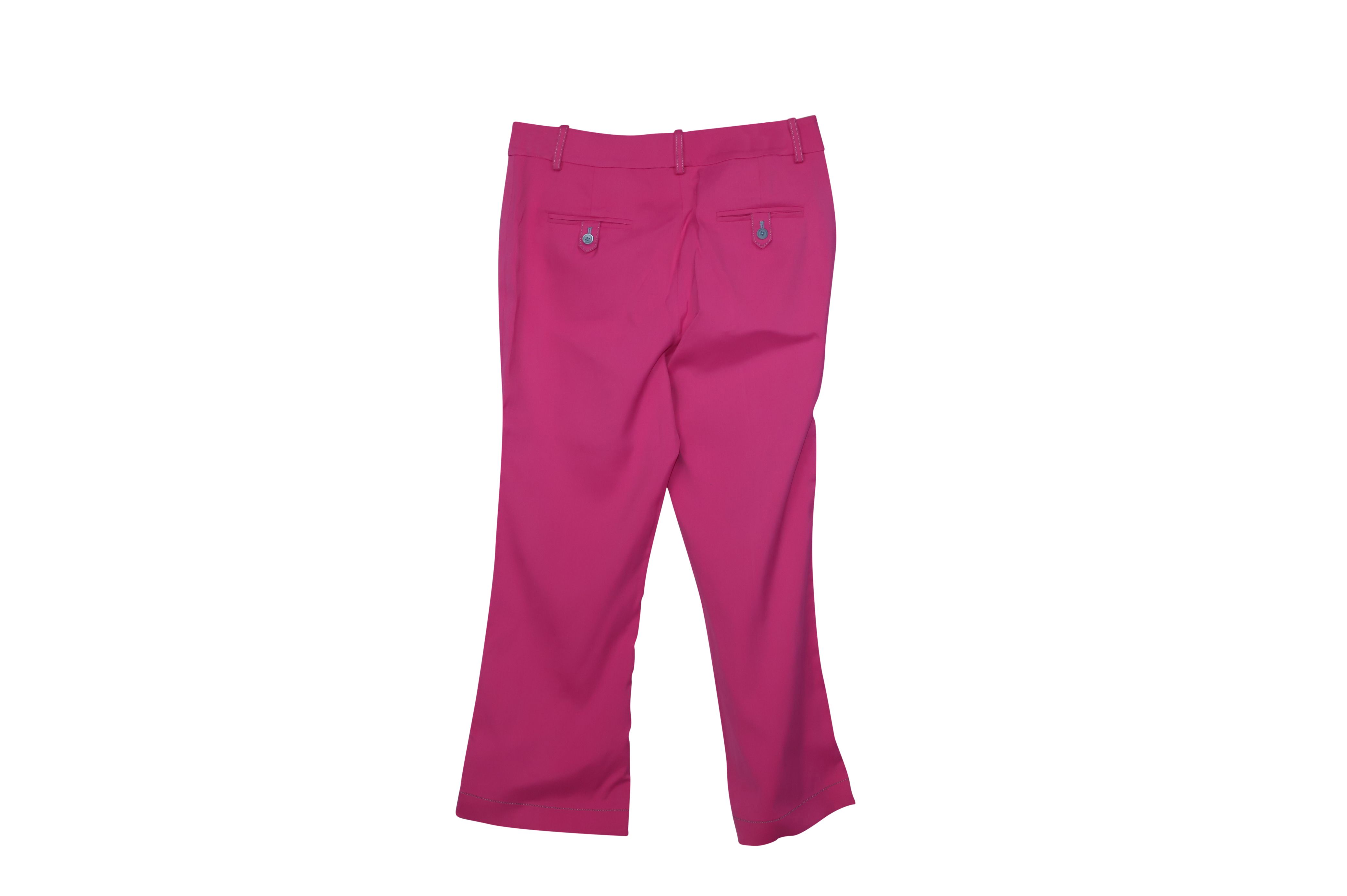 Sies Marjan Preloved Danit Flared Cropped Tailored Trousers in Pink Viscose
