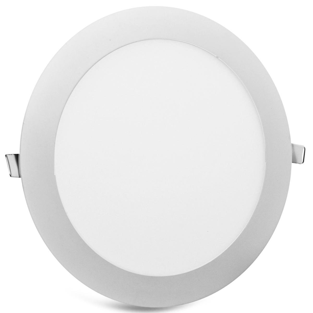 Oprawa wpuszczana MARSokrągła biała LED 18W Ciepła biel 1050lm IP20 Polux