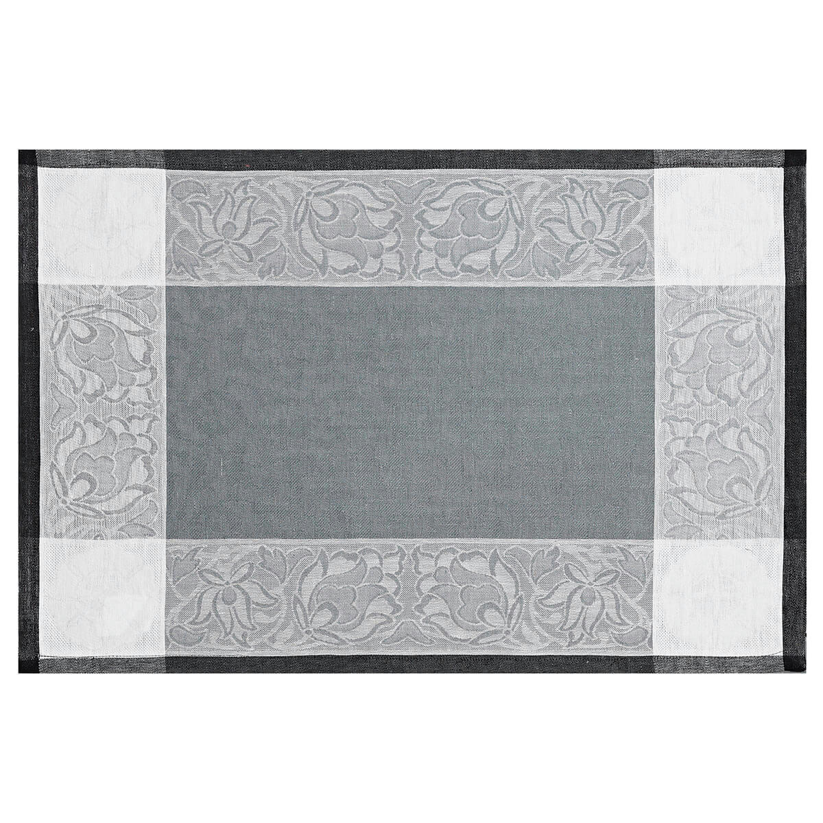 OTTOMANE - Set de table en lin ardoise 54 x 38