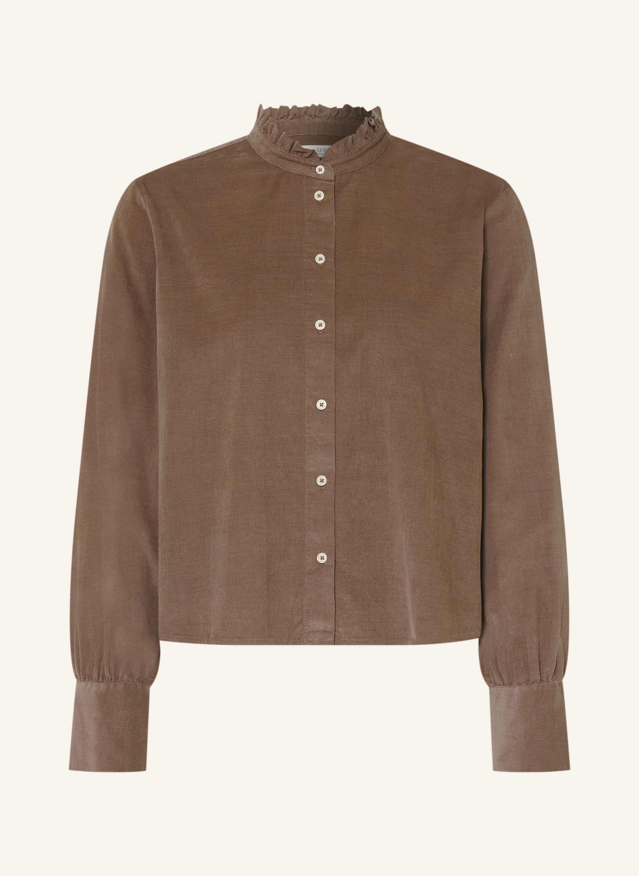 Marc O'Polo Cordbluse mit Rüschen