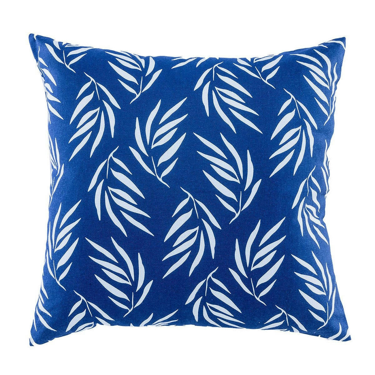 FOLIAGE - Housse de coussin d'extérieur coton  50x50 bleu marine