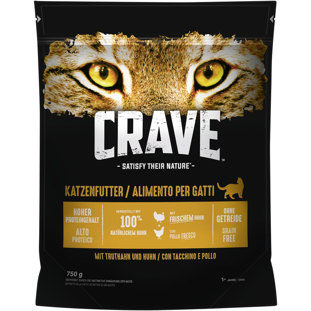 Crave Adult Turkey & Chicken Dry Cat Food