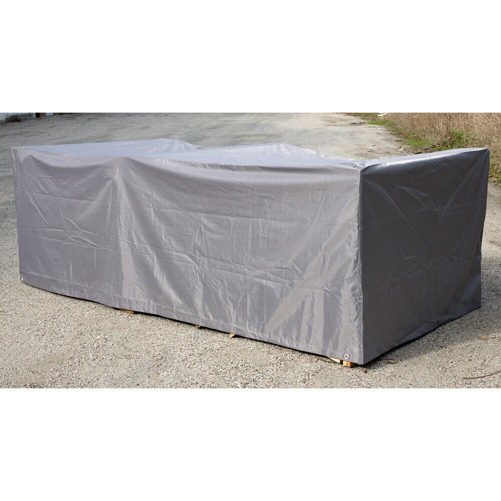 Housse de protection grise pour salon de jardin