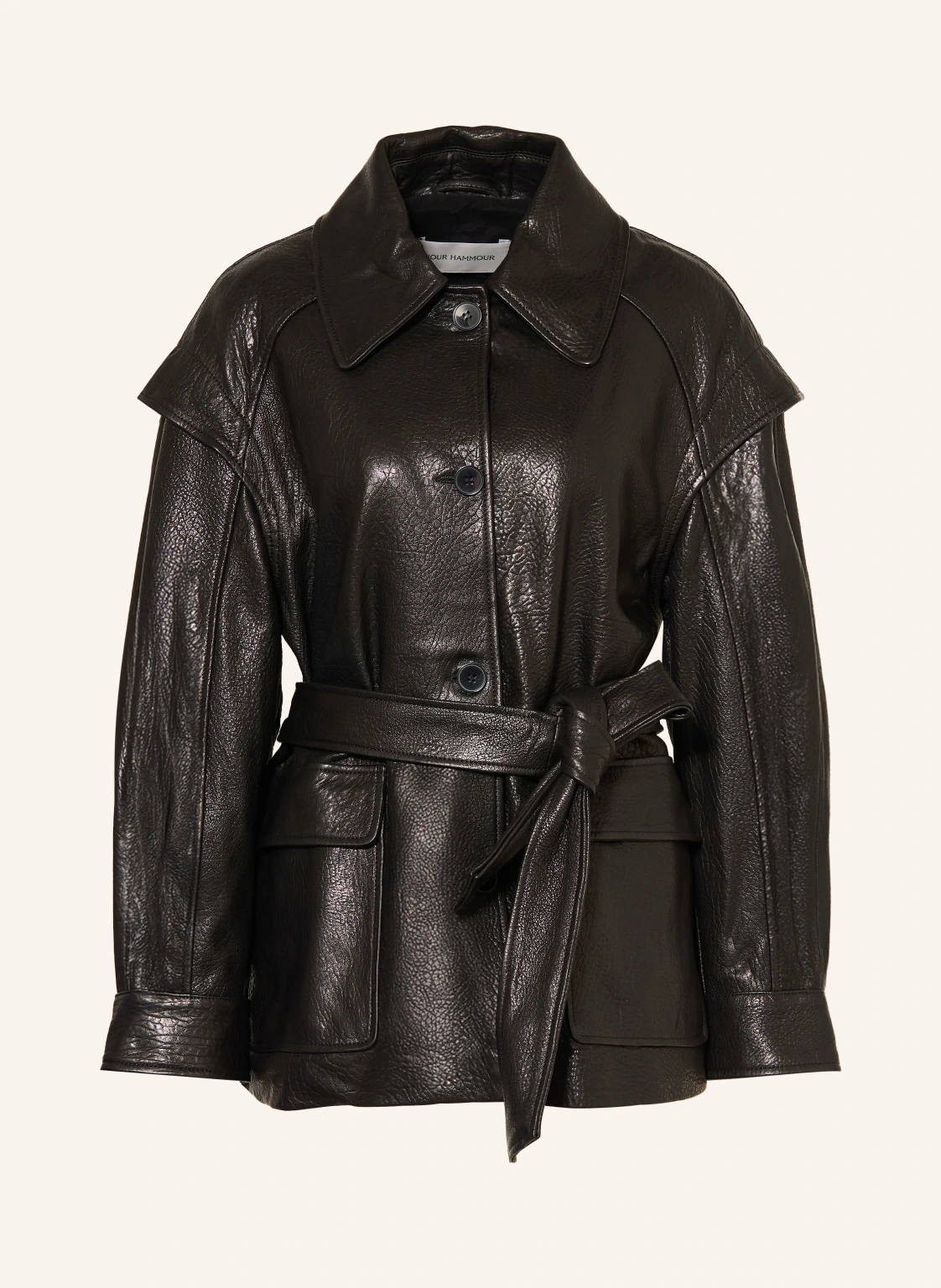 NOUR HAMMOUR Lederjacke PERRIN