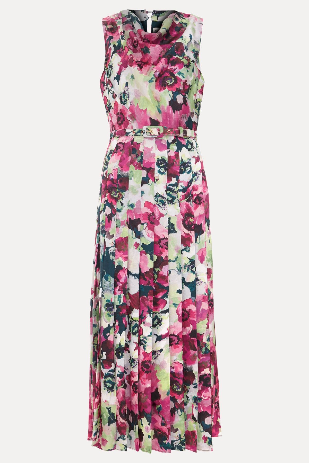 Phase Eight Janina Floral Pleated Midi Dress