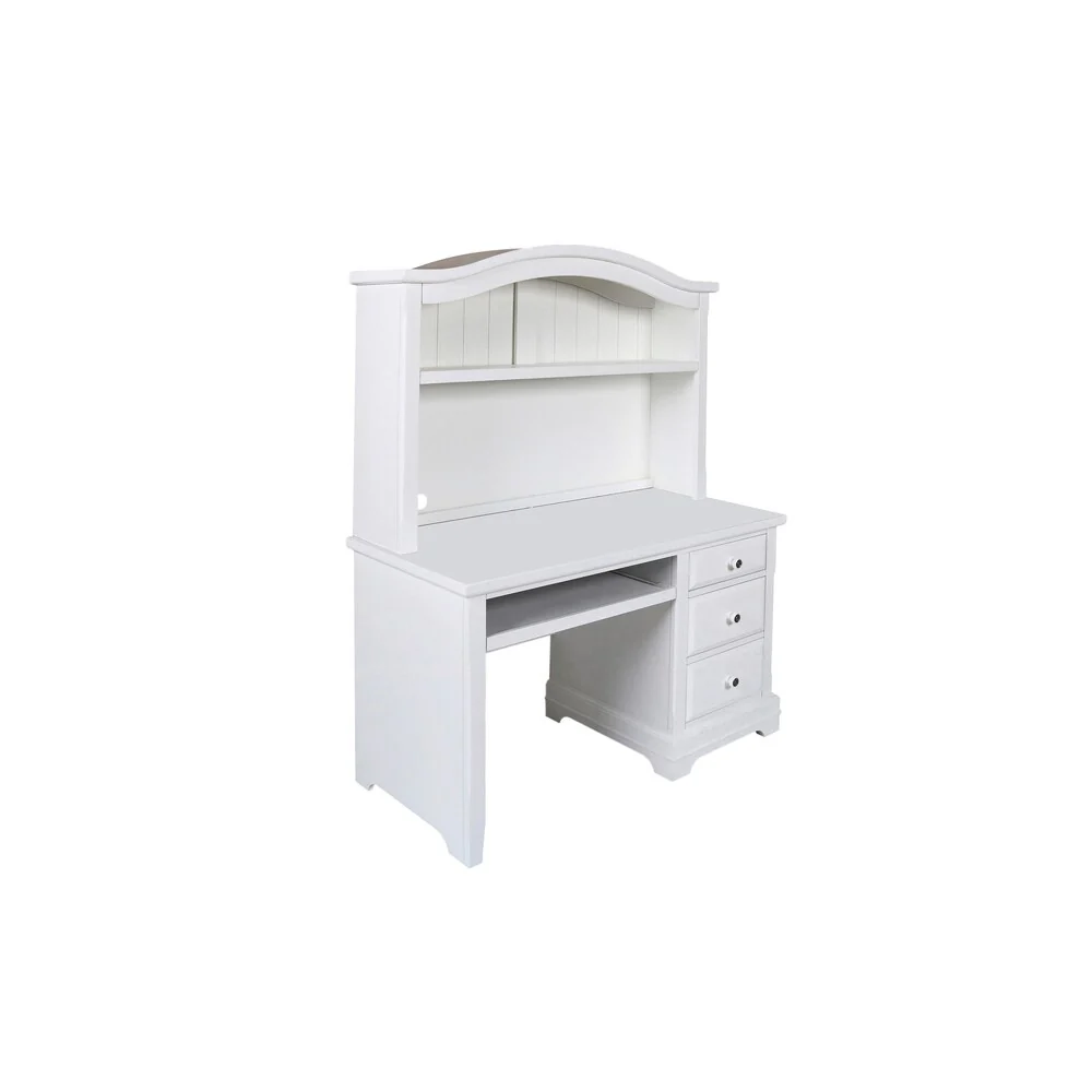 Bayfront Youth White Desk Hutch