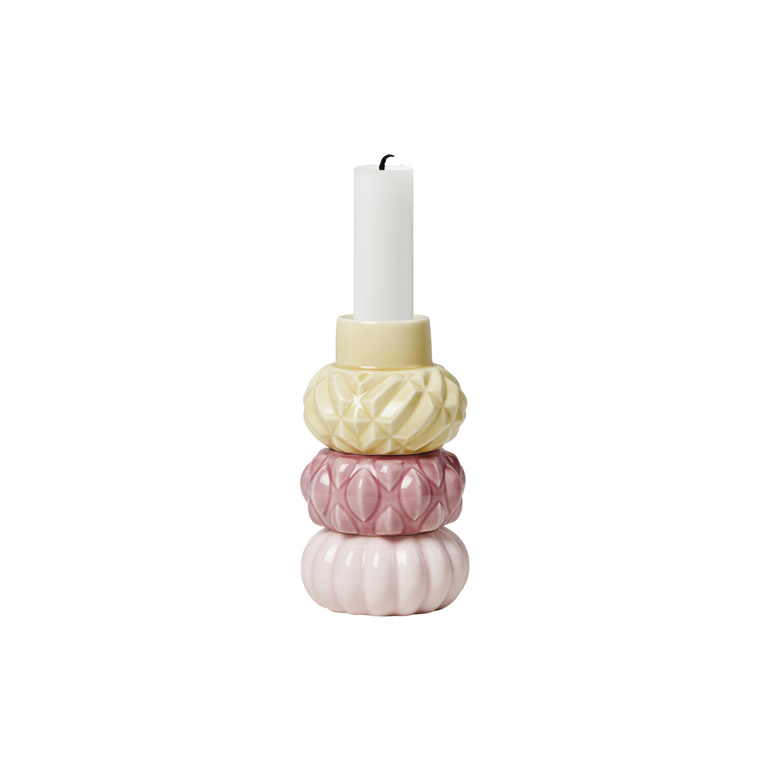 Samsurium Candlestack 3 stk., mimosa/blush/powder