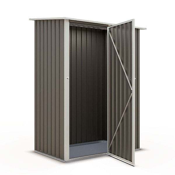 Abri de jardin métal toit plat 1,04 m2 Trigano   kit d'ancrage
