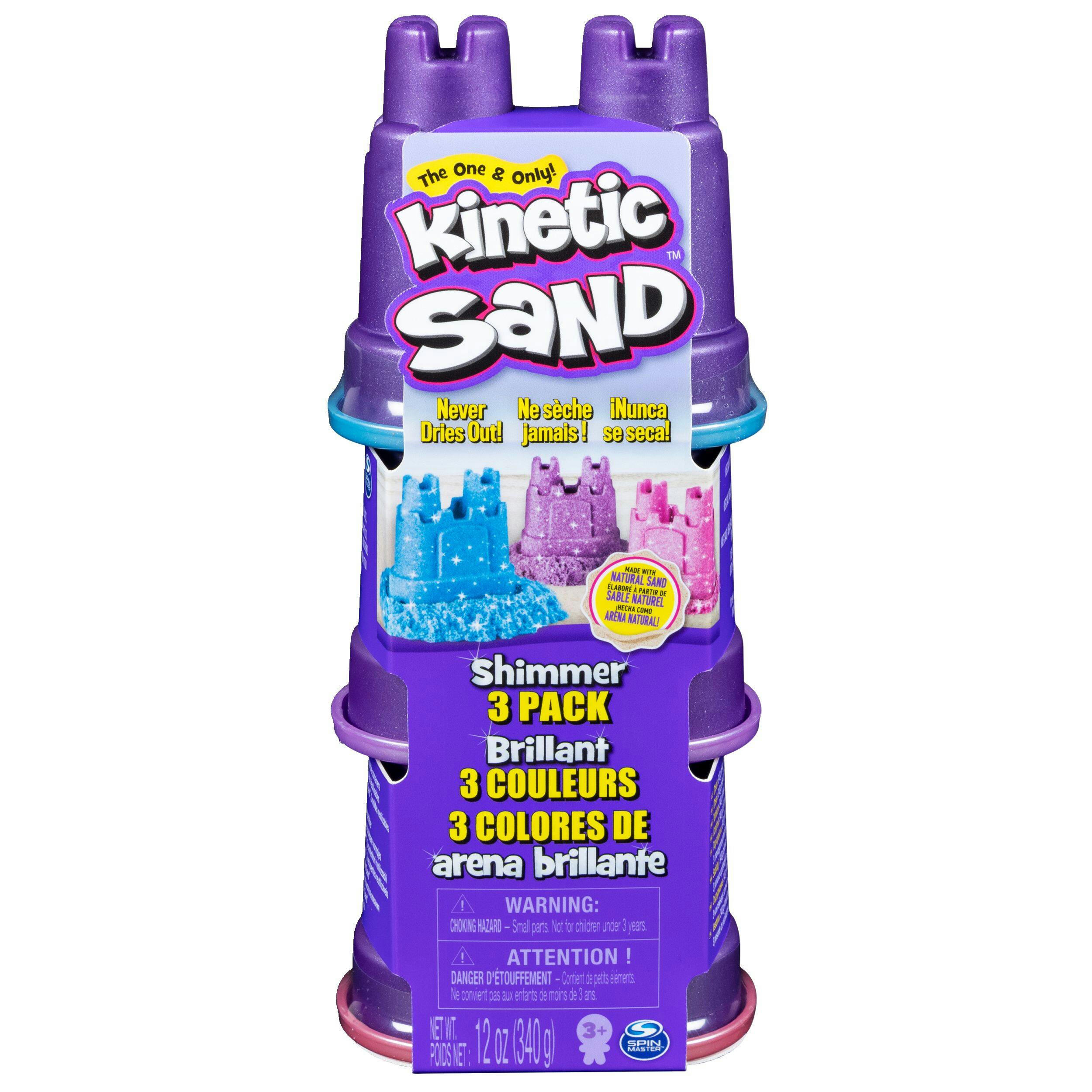 Kinetic Sand Shimmer Multi-Pack, 3-pc, Ages 3+