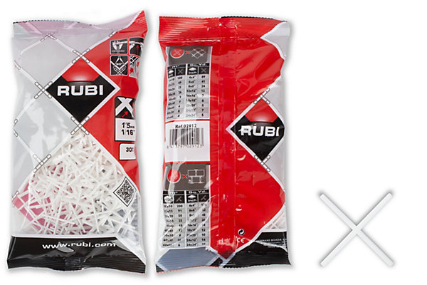 Croisillons en X 1,5 mm 300 unités Rubi