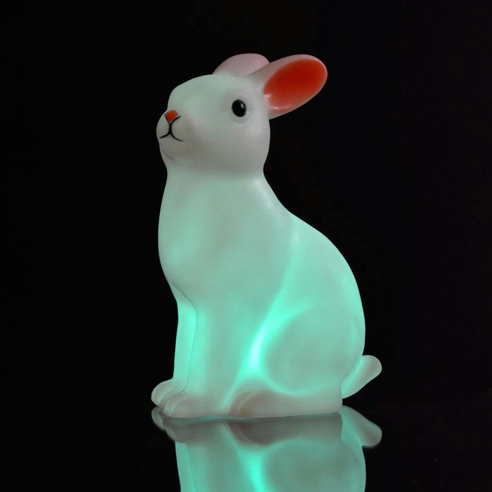 LAPIN - Veilleuse en forme de lapinou led multicolore