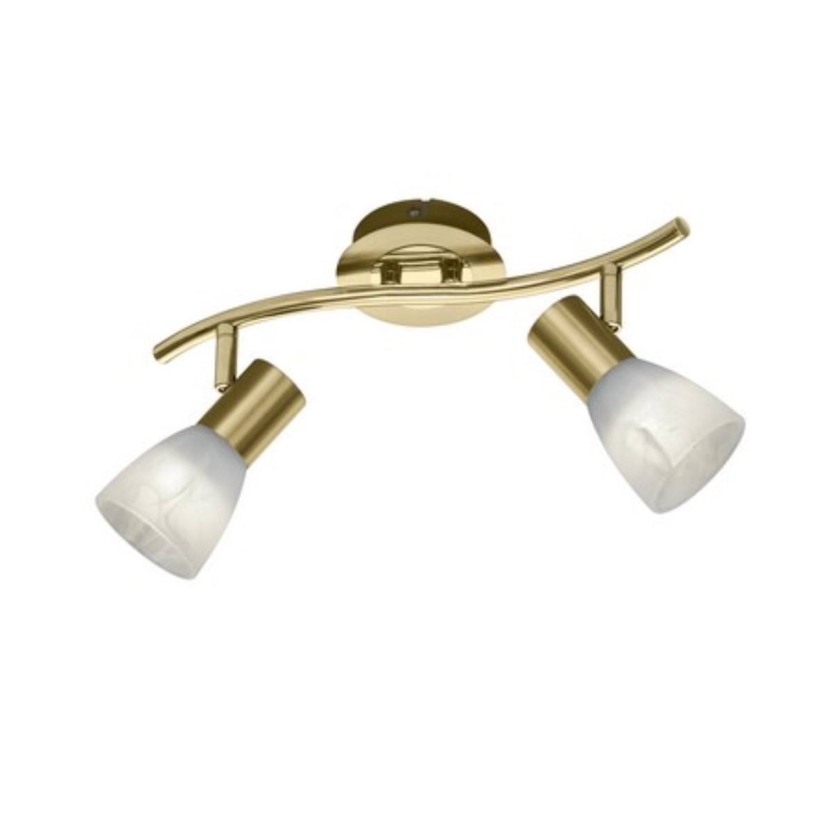 Lampa sufitowa złoto-biała LEVISTO2xE14x40W wym: 19x33x10 cm Trio