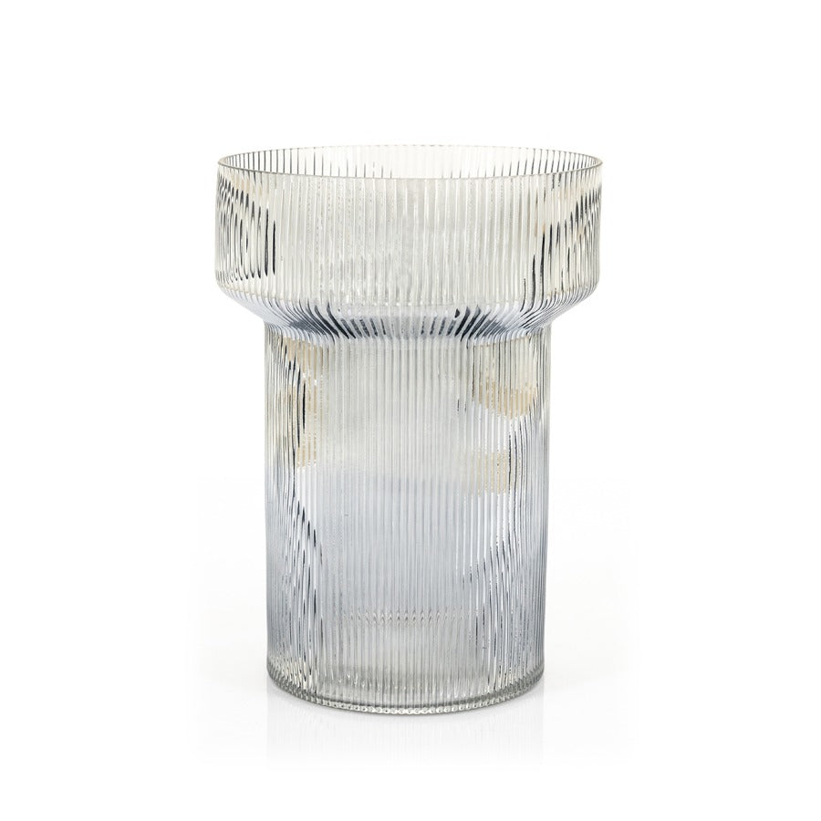 FurniLux Riba 4 vaas - Grey 21x21x28,5 cm