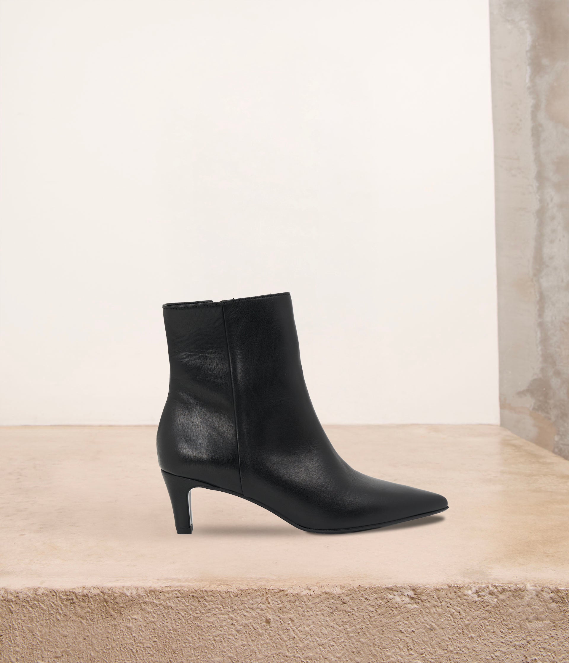 Boots en cuir noir Eliade