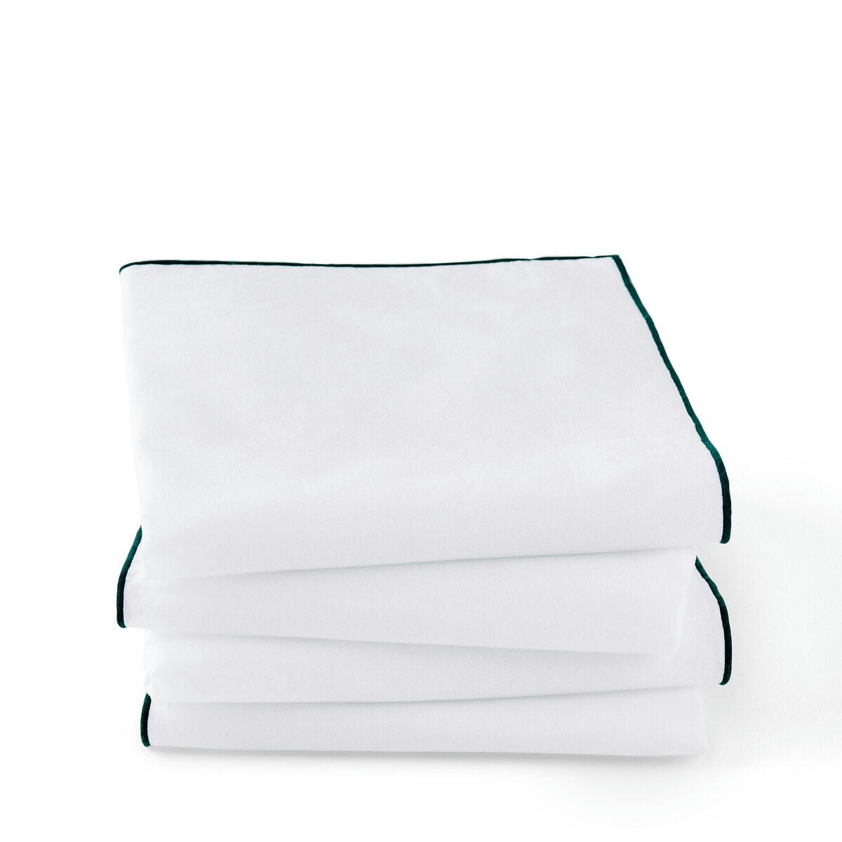 Lot de 4 serviettes de table coton lavé, Décembre