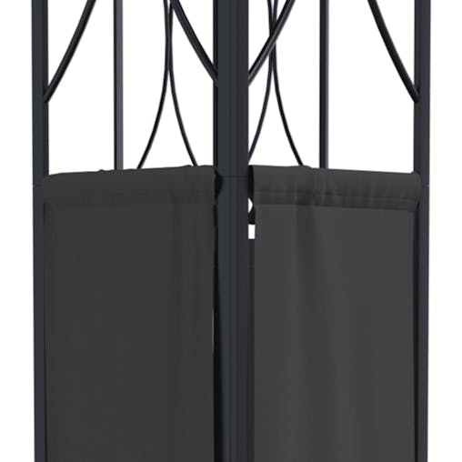 NNEVL Gazebo with Roof Anthracite 300x300x270 cm Steel