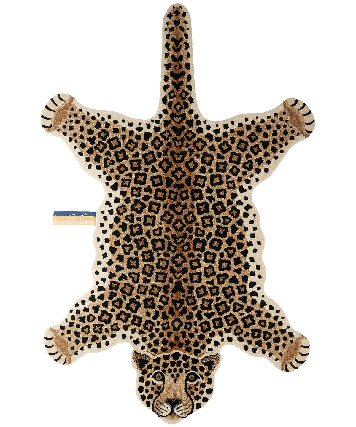Doing Goods Loony Luipaard Vloerkleed - XL 250 x 160 x 2 cm - 100% wol