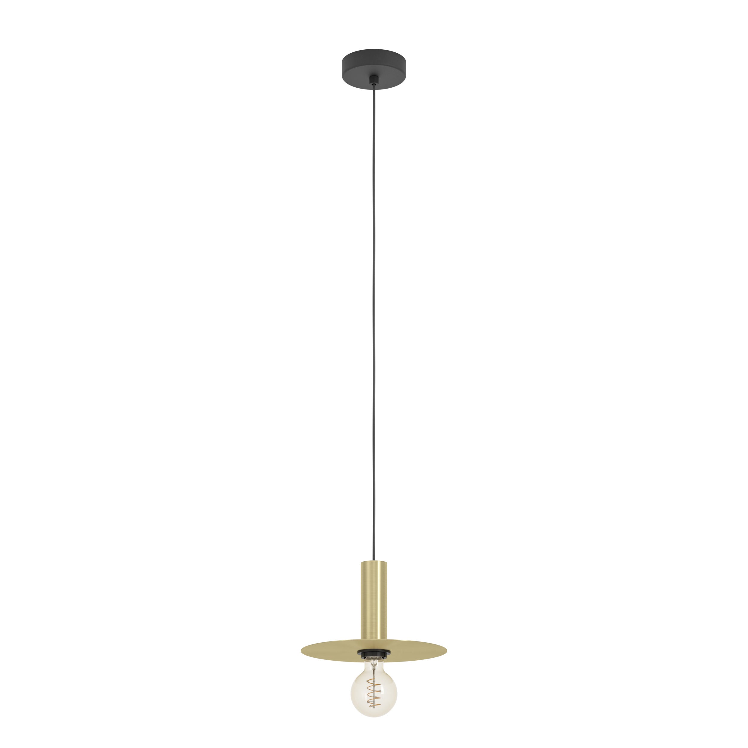 EGLO hanglamp Escandell - e27 - 25 cm - zwart/goud