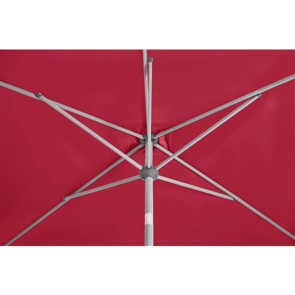 Sonnenschirm, rechteckig, LxB: 200x250 cm, rot
