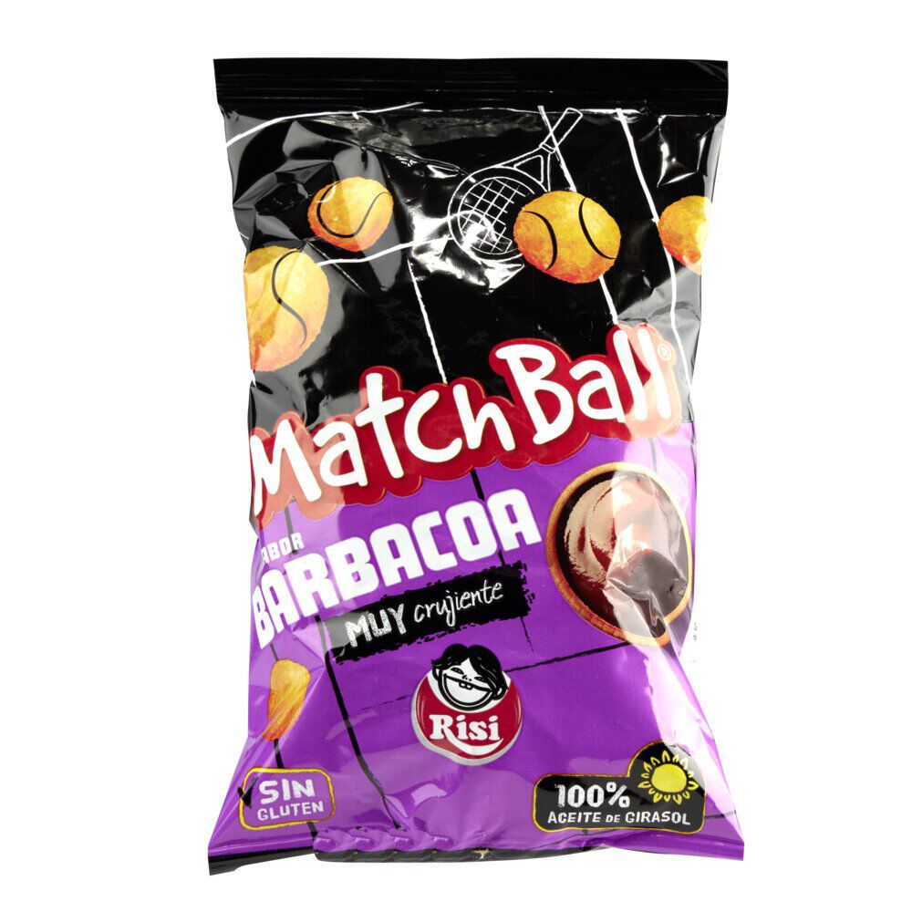 Snacks salés boules de maïs Match Ball saveur barbecue 30gr