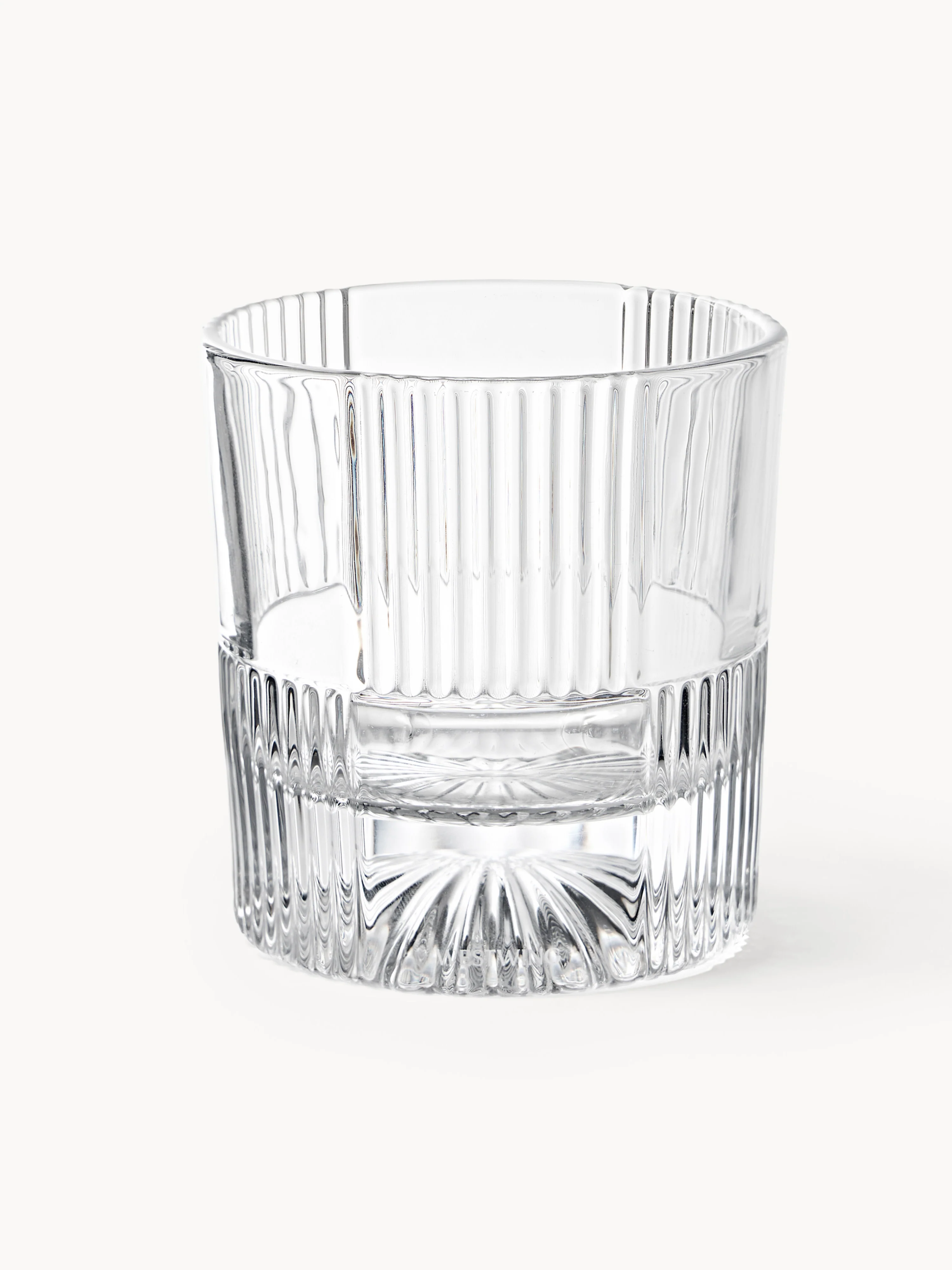 Wassergläser Bicchi mit Prägungsmuster, 4er-Set
