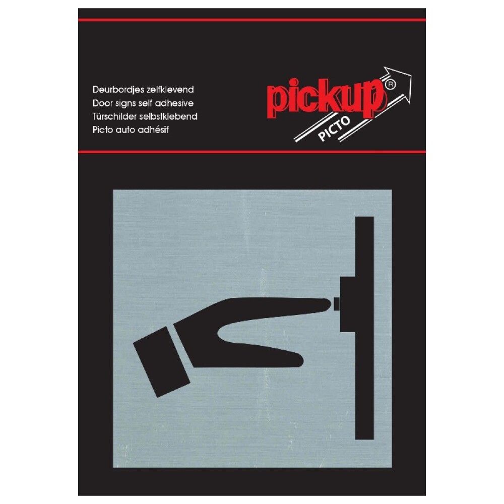 SKILT PICKUP RINGEKLOKKE 80X80MM