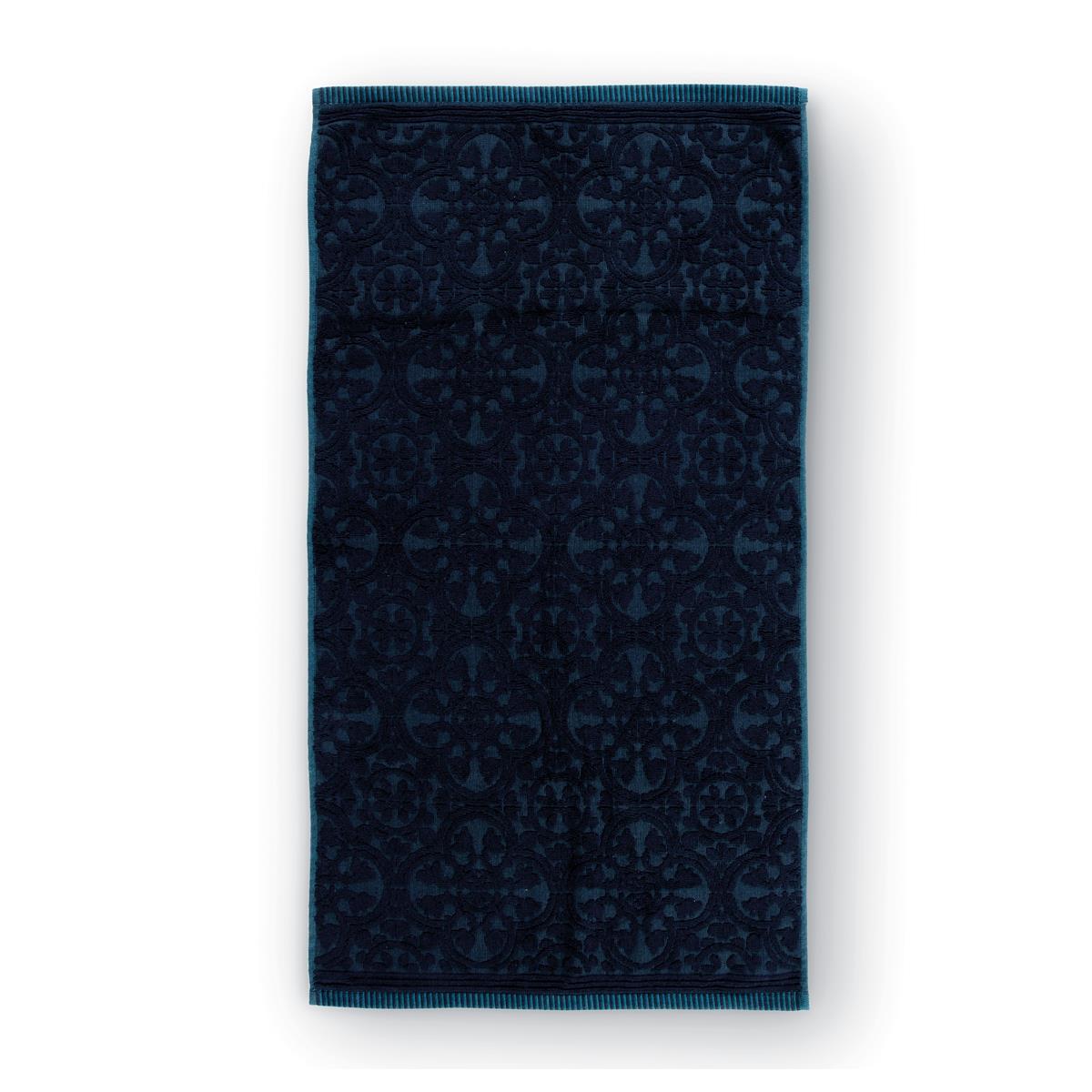 Pip Studio handdoek Tile de Pip - 55x100 cm - donker blauw
