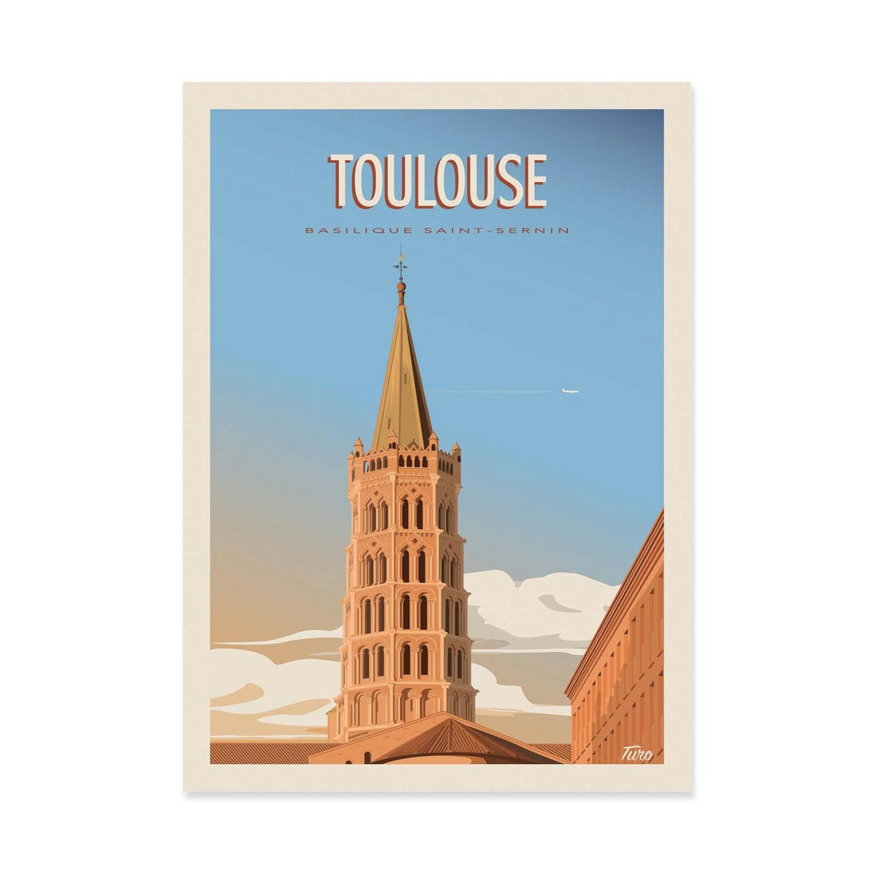 TUROMEMORIESSTUDIO - TOULOUSE - TUROMEMORIESSTUDIO - Affiche d'art 50 x 70 cm