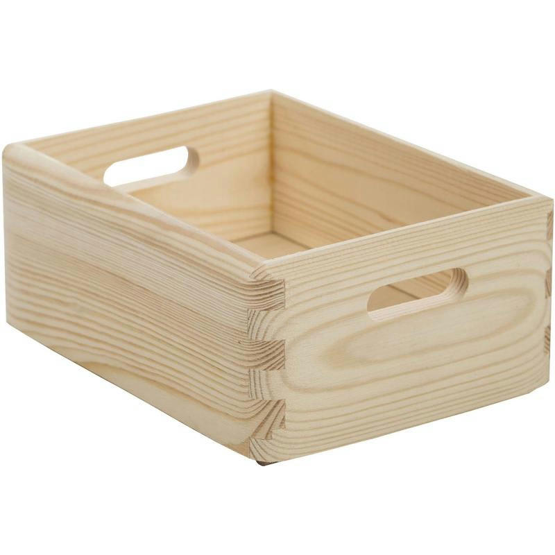 - Caisse en bois de rangement 20 x 15 x 9 cm