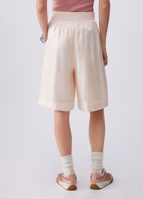 Bermuda in tessuto laminato