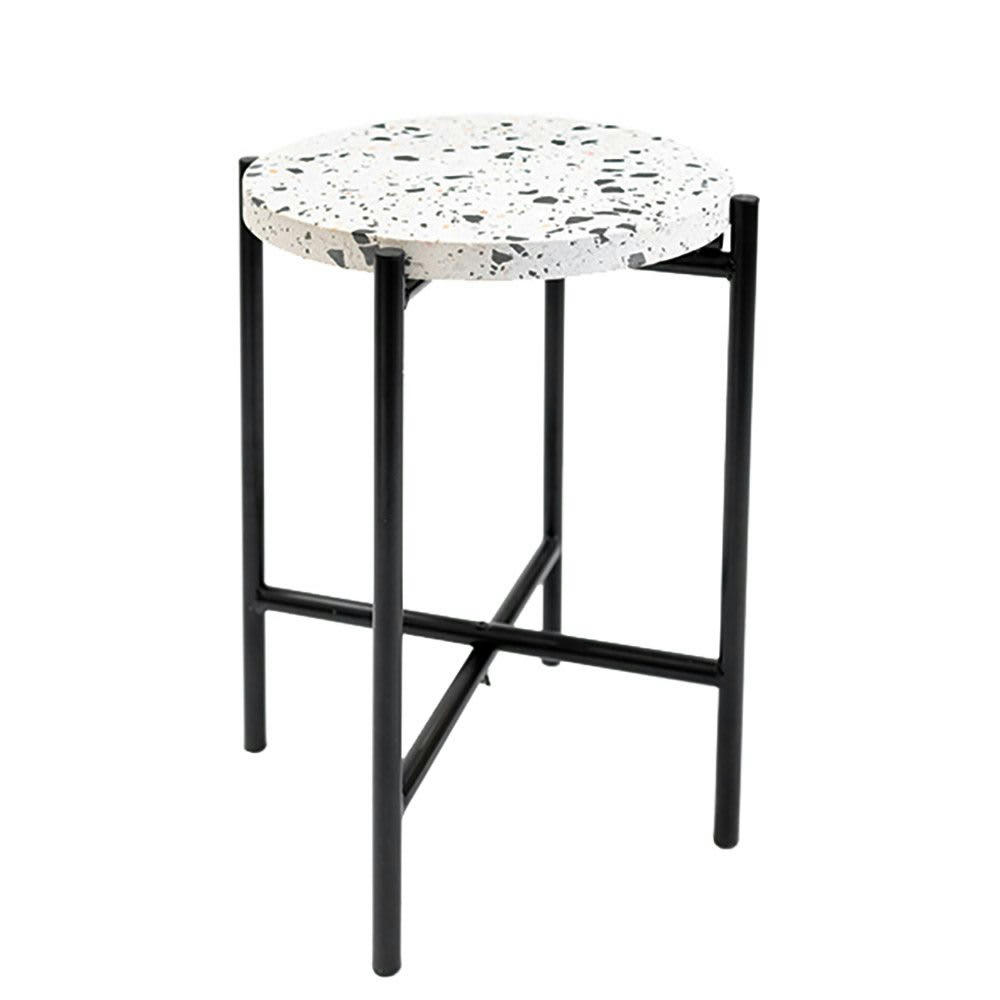 - Table d'appoint terrazzo D43cm