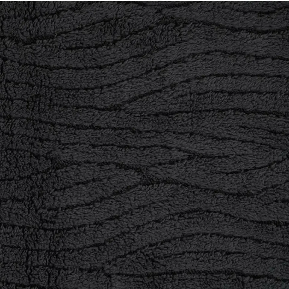 Plaid/bankdeken Columbia - antraciet - 180 x 220cm - waves motief