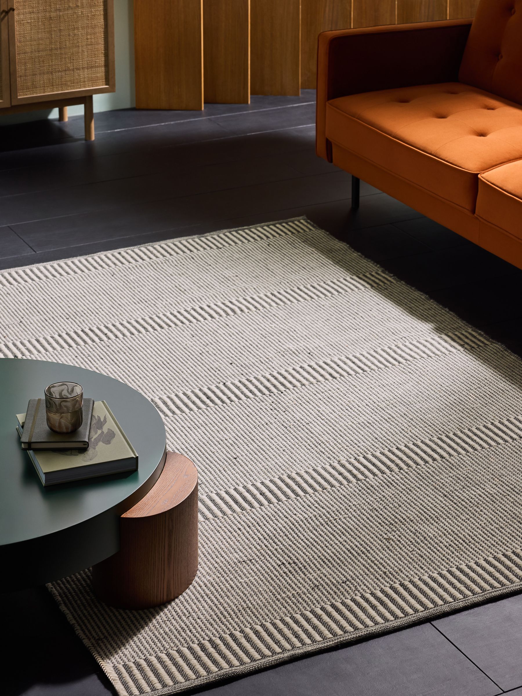 Atwell Flatweave Rug in Grey